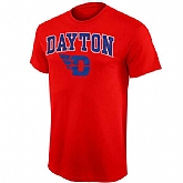 Dayton Flyers Mid Size Arch Over Logo WEM T-Shirt - Red,baseball caps,new era cap wholesale,wholesale hats